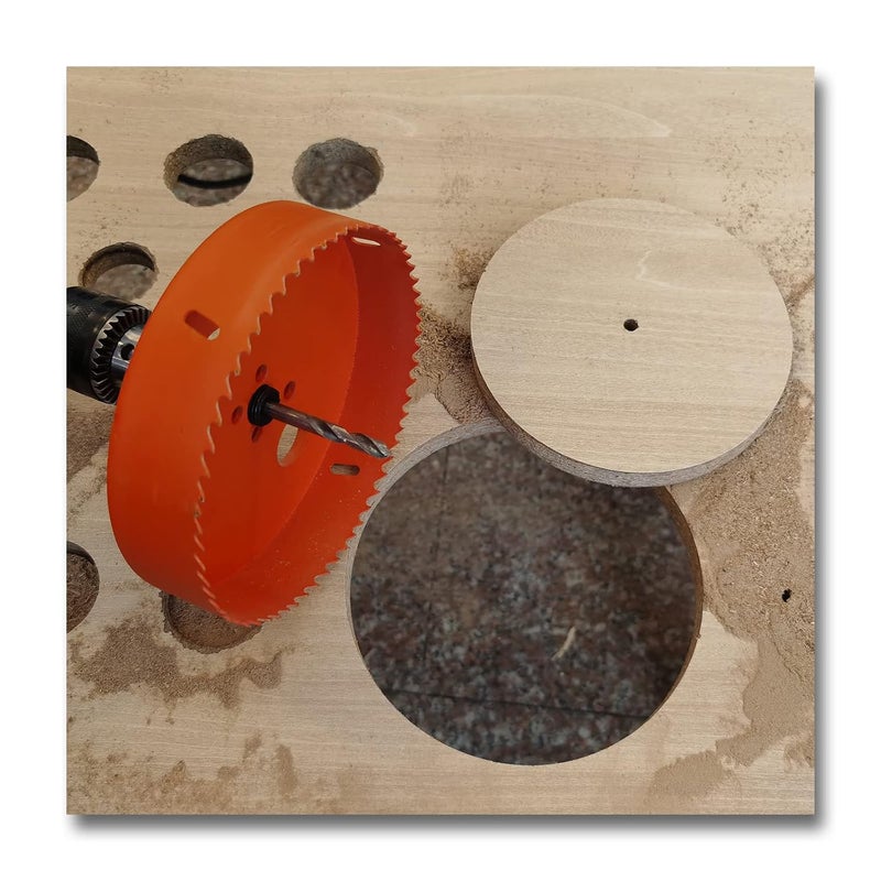 VIKITON 4-1/8 inch Hole Saw with Arbor for Metal Wood Plastic, 4-1/8 in Bimetal Hole Cutter for Different Project with Smooth and Flat Drilling Edge, Fast Chip Removal - Image 4